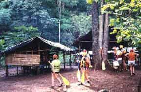 Fun at our jungle camp.
